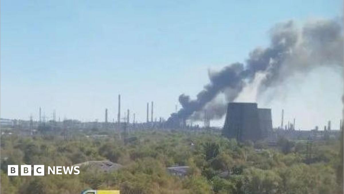 Ukraine Hits Russian Oil Refinery and Airfield in Deep-Inside Strikes