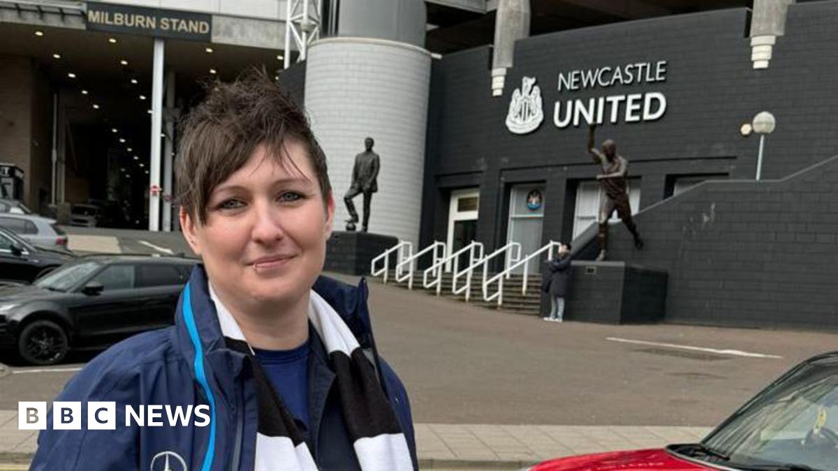 Linzi Smith outside of St James' Park