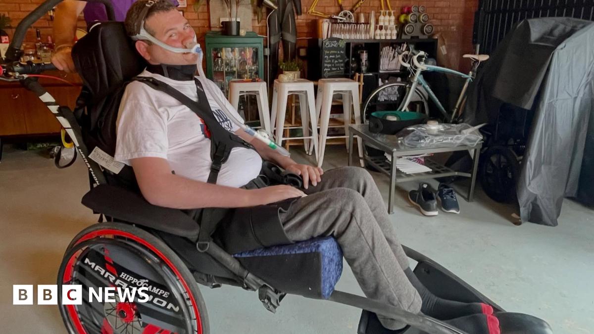 bbc.co.uk - Ben Carr - Nottinghamshire MND campaigner's chair donated for future use