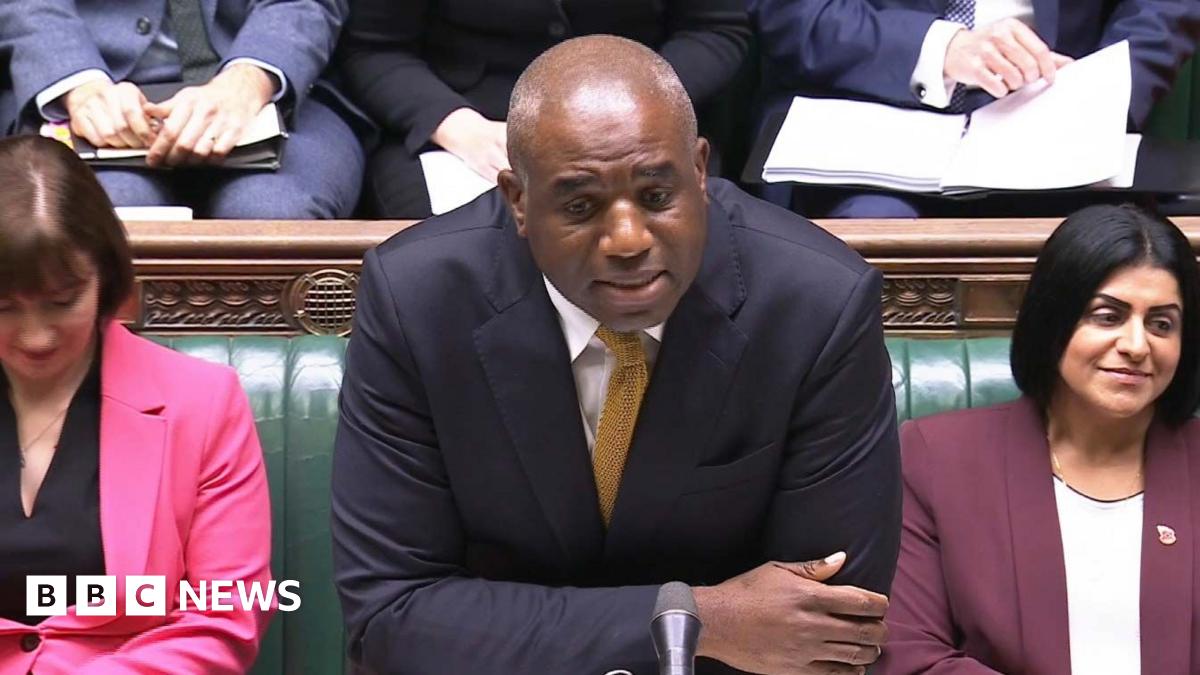David Lammy MP, Deputy Prime Minister, speaks in Parliament