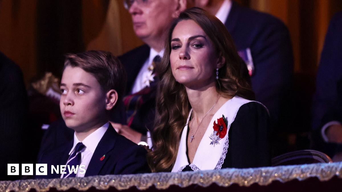 
                            Prince George joins Kate, King and Queen at Festival of Remembrance