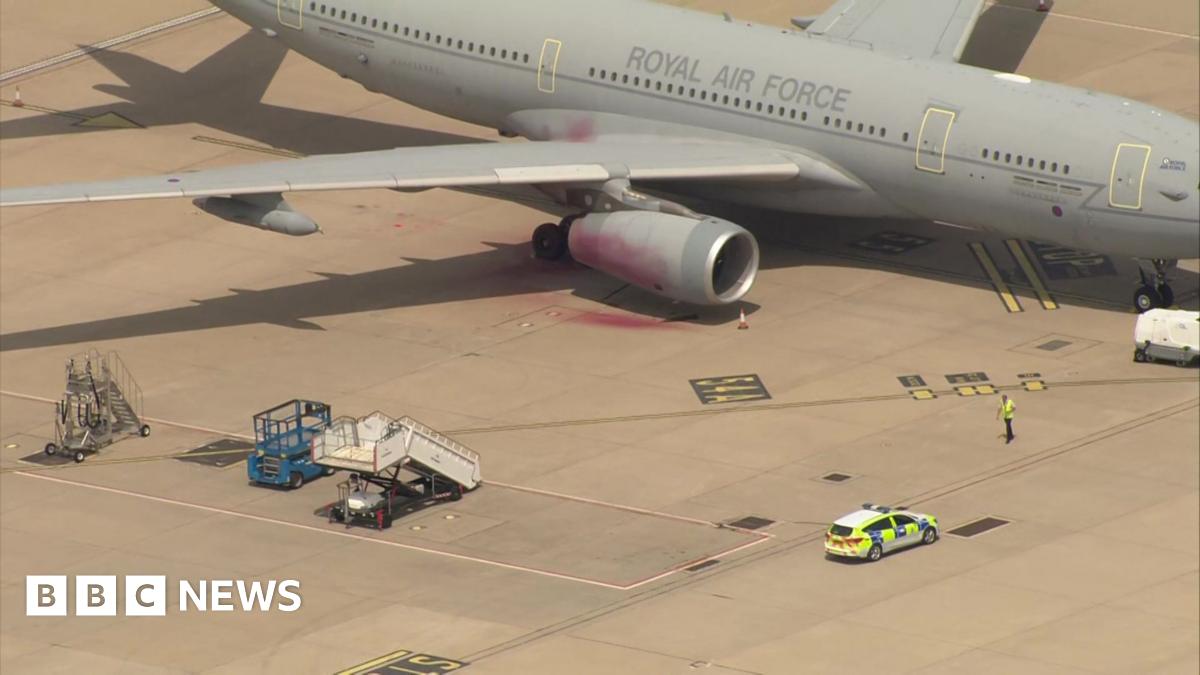 RAF Brize Norton: Further arrest over break-in and paint spraying