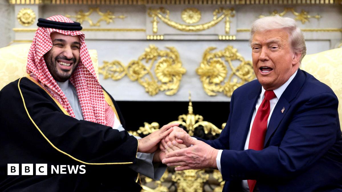Trump defends Saudi crown prince over killing of journalist as they hold talks in Washington - live thumbnail