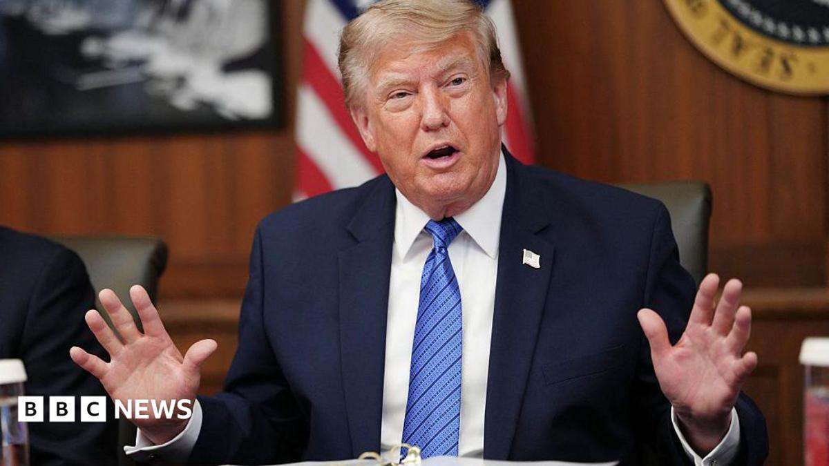 Trump denies US weapons shortage and says information 'leakers' being 'hunted down'