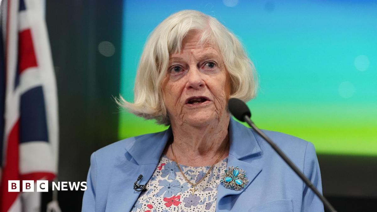 Ann Widdecombe's loved ones gather for her funeral