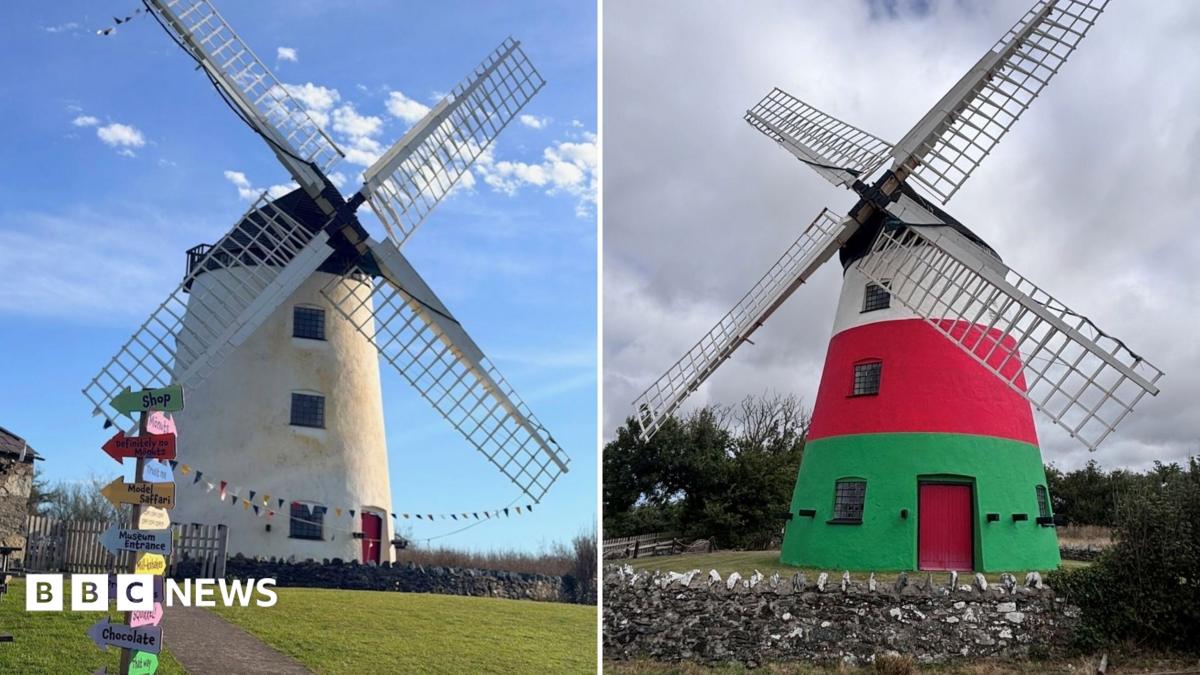 Owner of 250-year-old Grade II-listed windmill gave it colourful makeover without permission