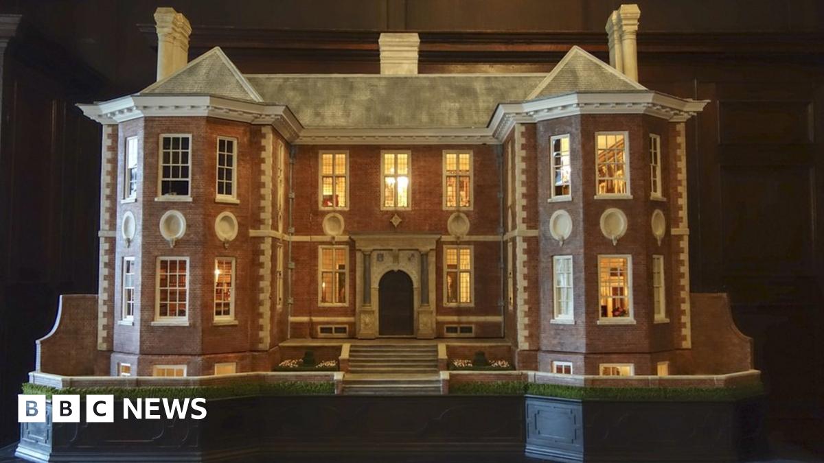 Miniaturised Ham House goes on show at Ham House in Surrey