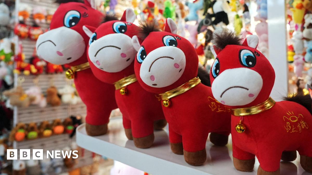 'Crying horse' toys go viral in China ahead of Lunar New Year