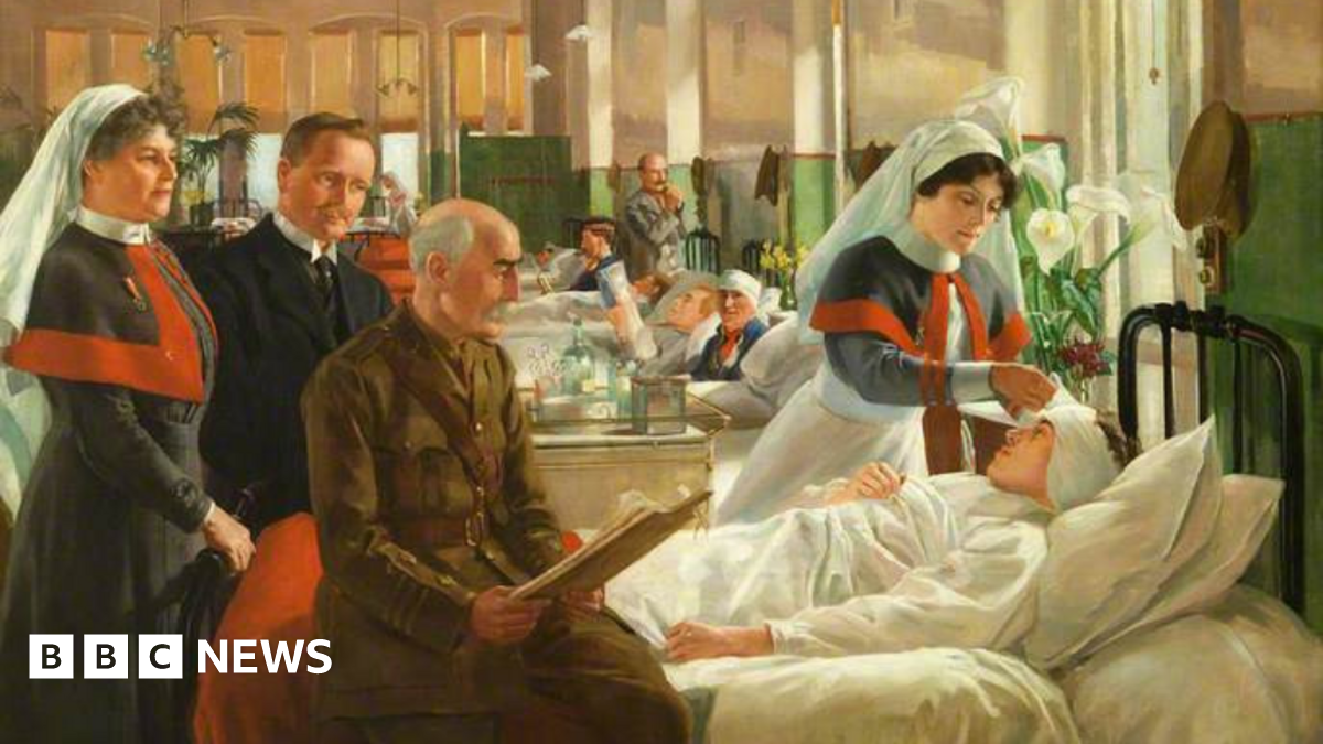 World War One Cardiff painting that inspired a nursing career