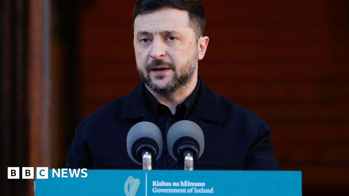 Ukraine's leader will hold a news briefing in Dublin while on his first official visit to Ireland.