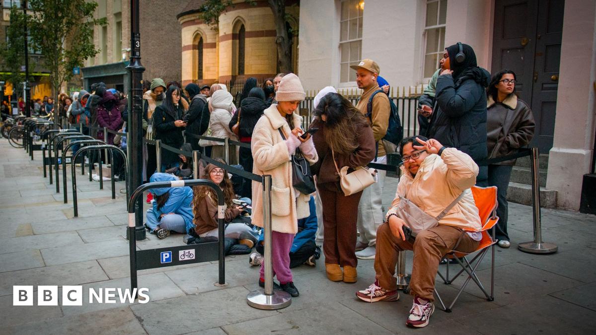 Is waiting in a 12-hour queue the new cool thing to do? These people think so