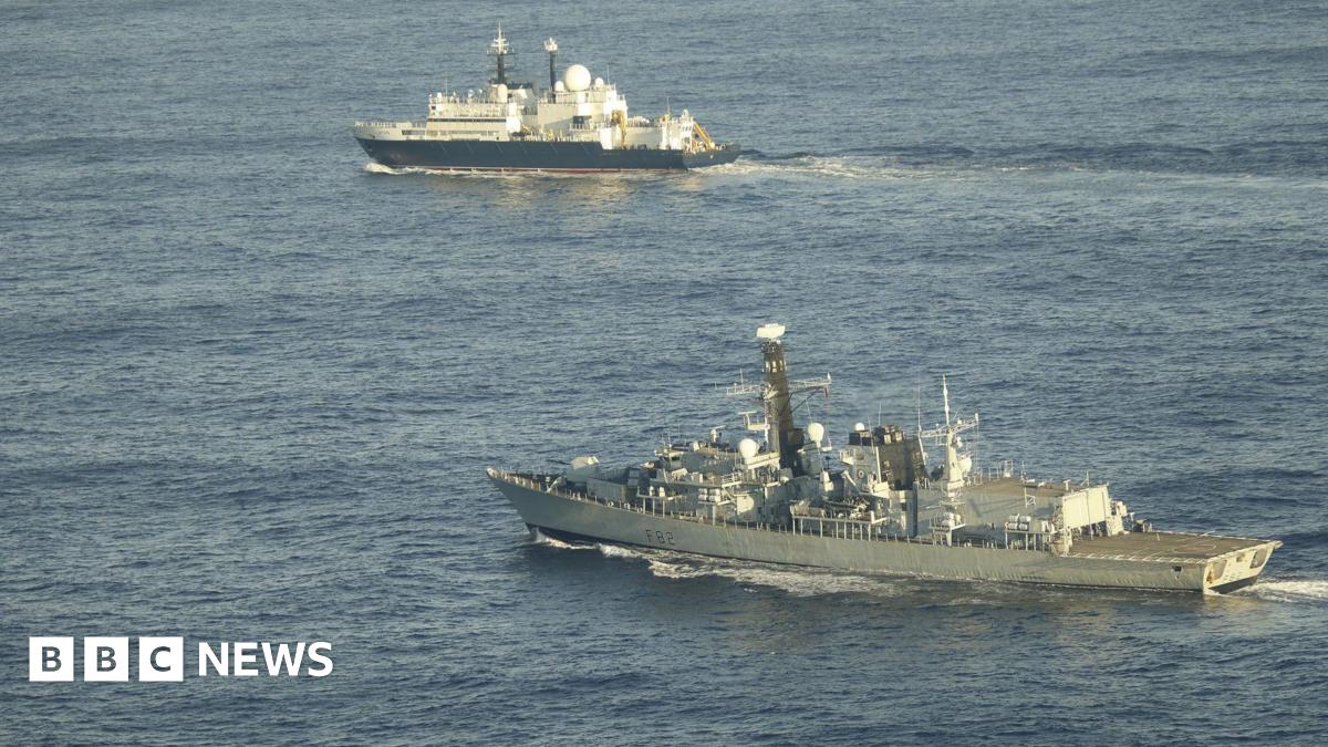 Minister warns Putin over Russian spy ship in UK waters