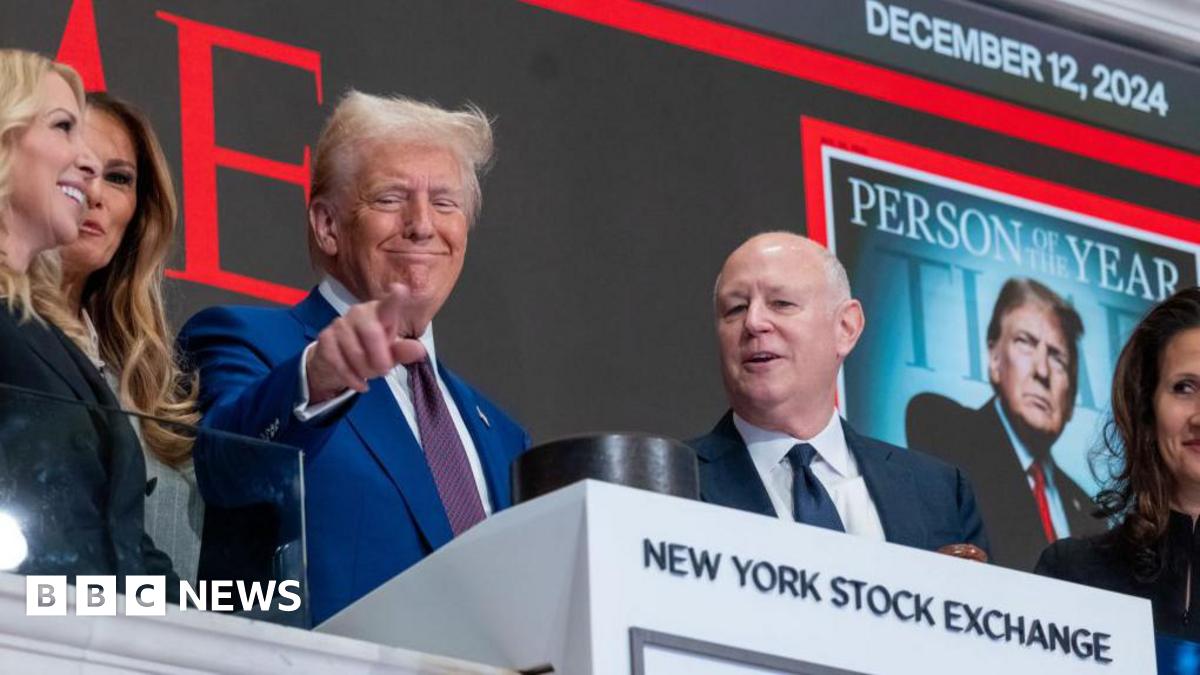 Trump rings bell on record stock market – but will it last?