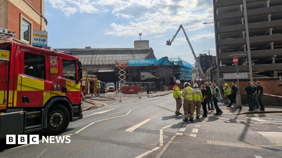 Fire breaks out at Rock City in Nottingham