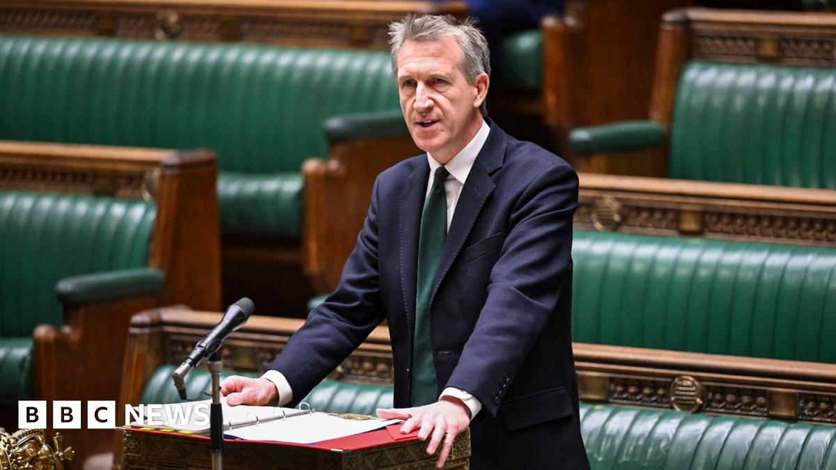 Security Minister Dan Jarvis speaking in the House of Commons.