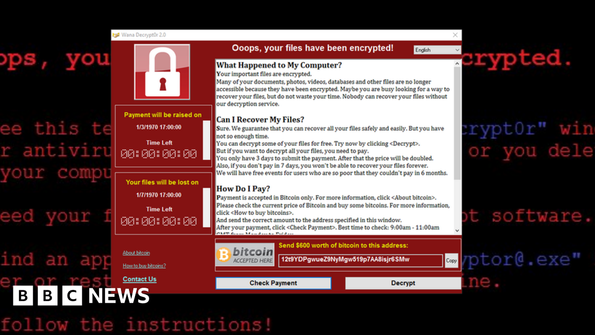 Massive ransomware infection hits computers in 99 countries - BBC News