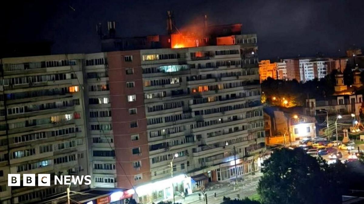 Ukraine war: Russian drone crashes into Romanian apartment block