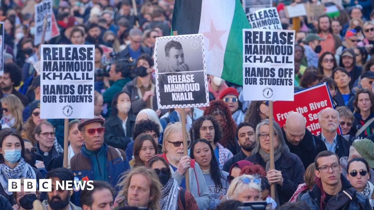 Thousands protest against the Trump administration in April