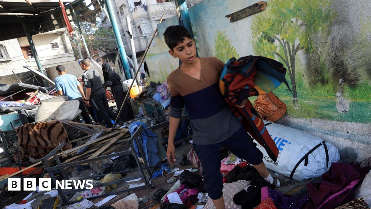 Dozens killed in Israeli strike on Gaza school sheltering families, officials say