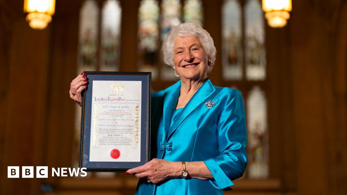 Olympian Lady Mary Peters receives Freedom of City of London