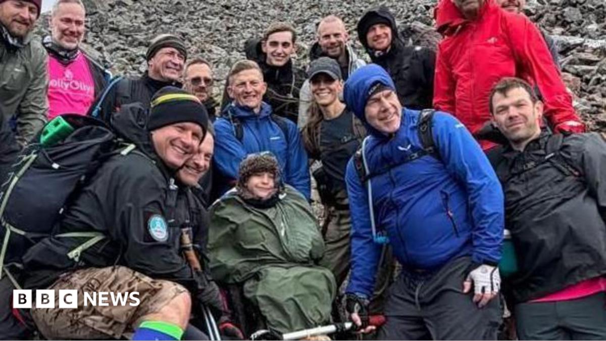 Boy says it was incredible bumping into princess doing Three Peaks Challenge