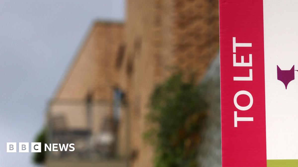 A 'To Let' sign with a picture of a house in the background