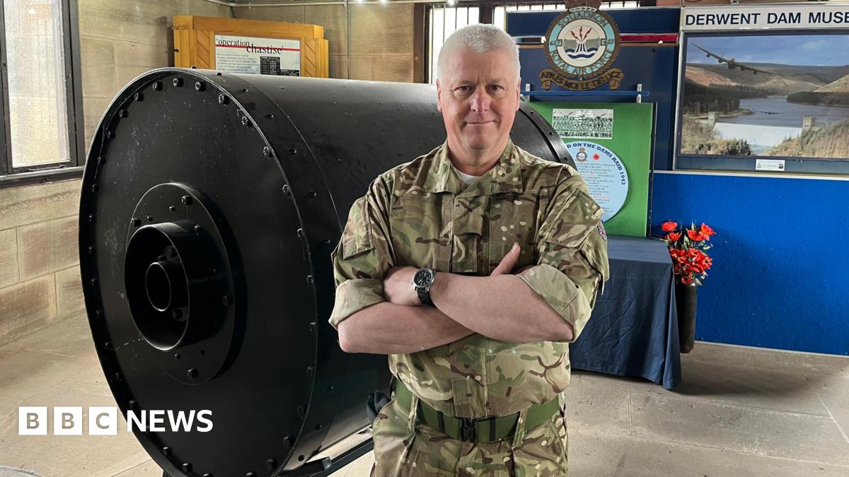 Dambuster bouncing bomb replica donated to 617 squadron