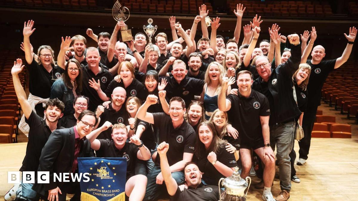 England's best brass band wins European Championships title - BBC News