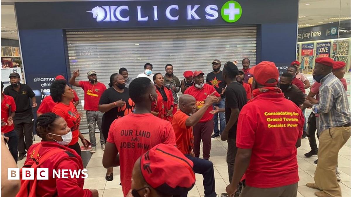 South Africa's Clicks beauty stores raided after 'racist' hair advert - BBC News