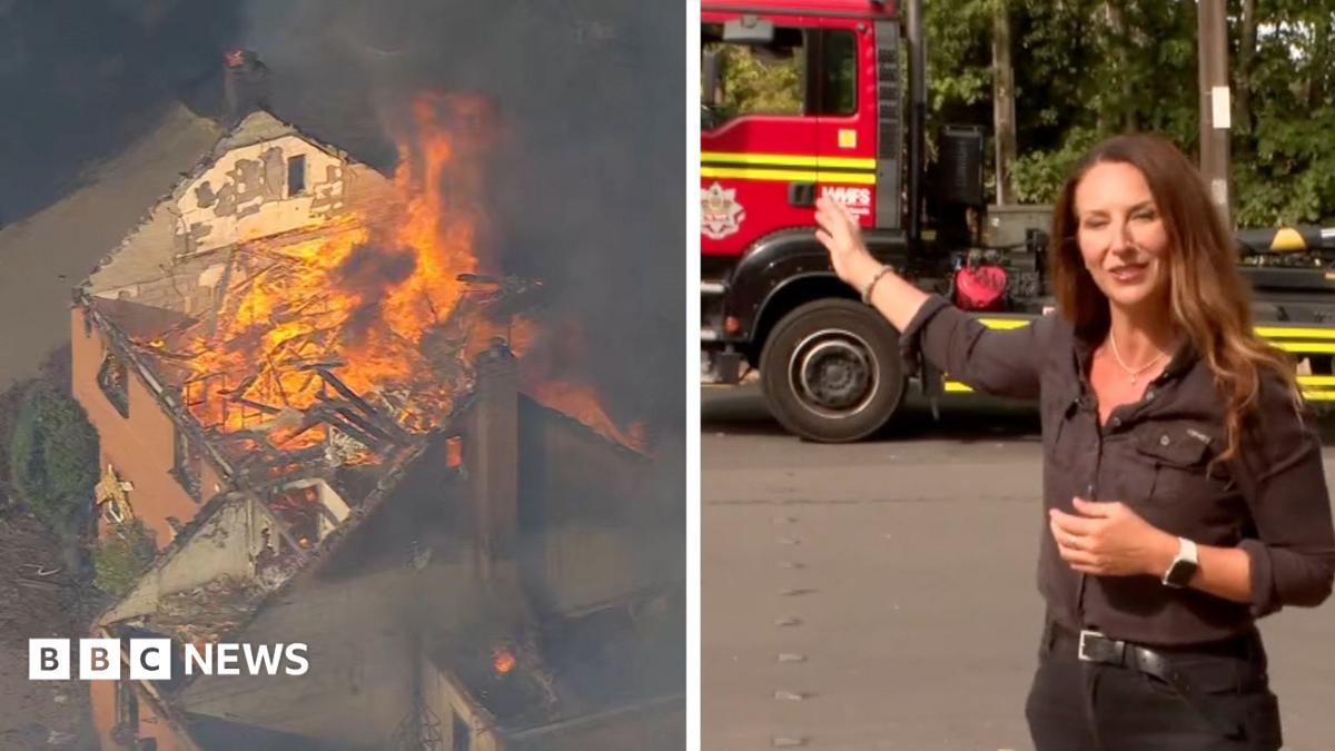 Watch: 'Carnage' in Stourbridge as houses destroyed by fire