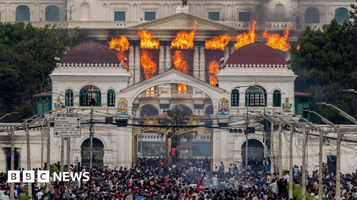 Nepal's parliament set on fire after PM resigns over anti-corruption protests