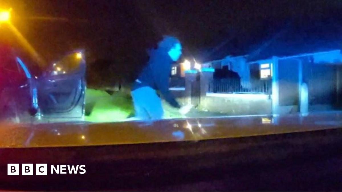 Driver rammed police in 'disgusting' attack then fled to hide under bed ...