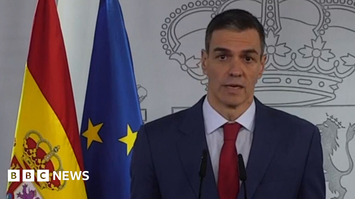 
                            Spain's Pedro Sánchez hits back at Trump threat to sever trade saying 'no to war'