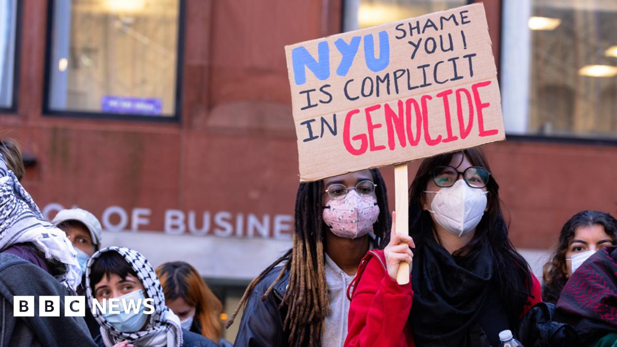 Mass arrests made as US campus protests over Gaza spread - BBC News