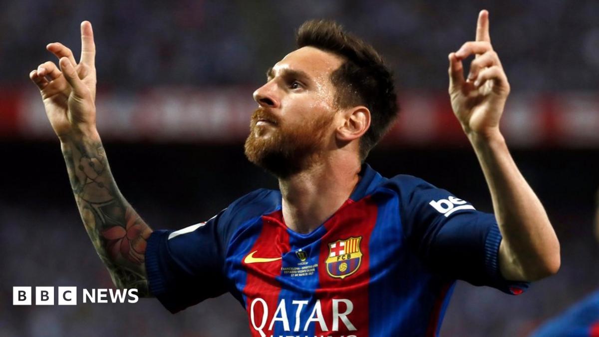 Argentinian striker Lionel Messi King"s Cup final match between FC Barcelona and Deportivo Alaves at the Vicente Calderon stadium, in Madrid, Spain, 27 May 2017