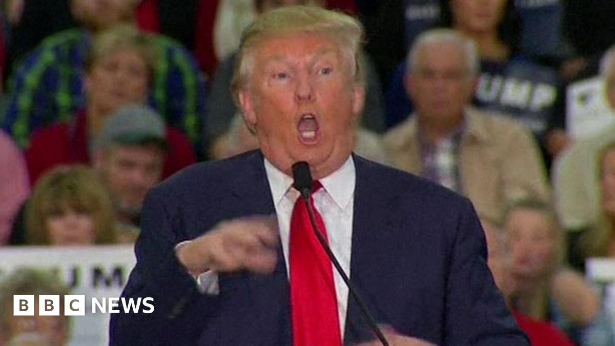 Donald Trump Under Fire For Mocking Disabled Reporter Bbc News