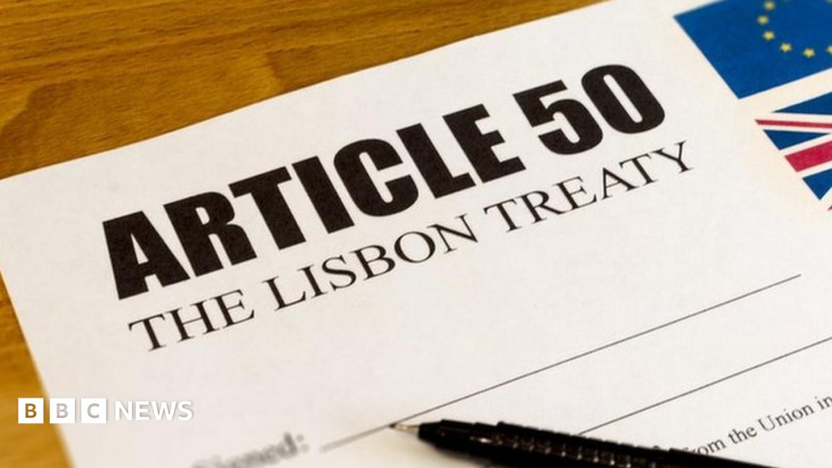 How Article 50 was triggered - literally - BBC News