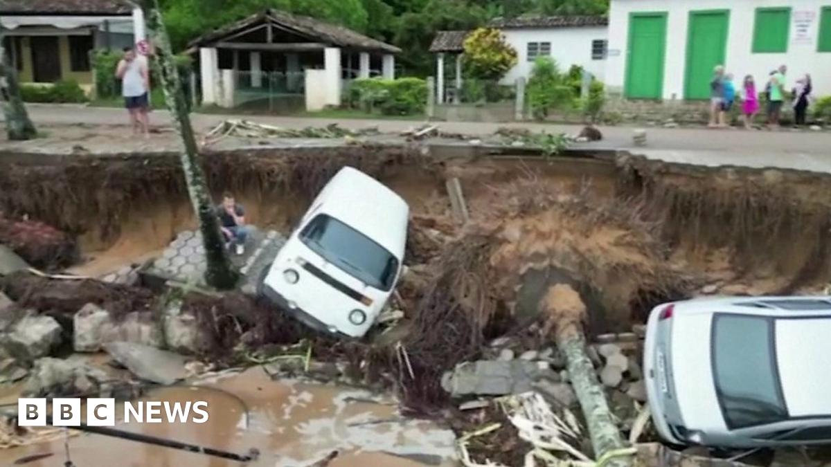 São Paulo: Dozens killed as deadly storms hit Brazilian coast - BBC News