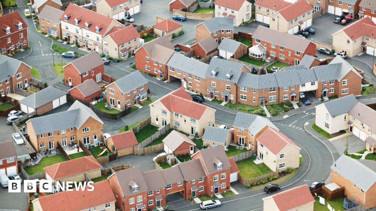 Aerial view of housing estate