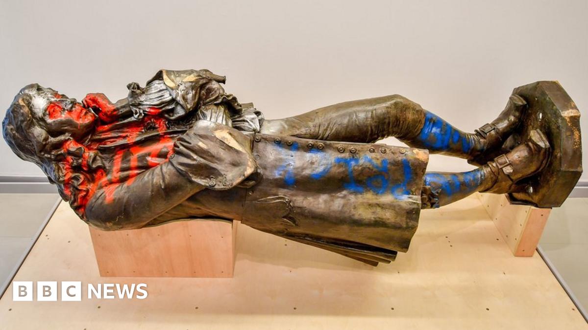 Edward Colston statue on display in Bristol exhibition - BBC News