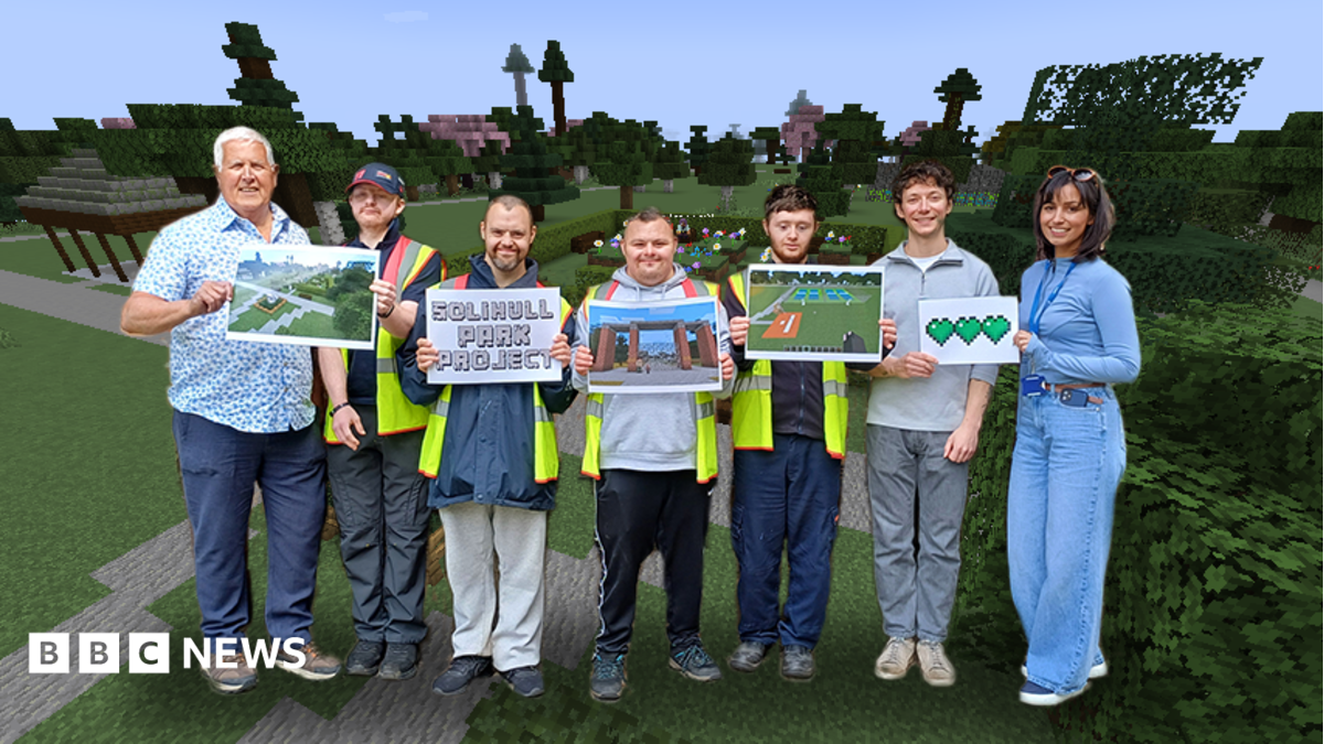 Solihull ParksはMinecraftビデオゲームで再現されました