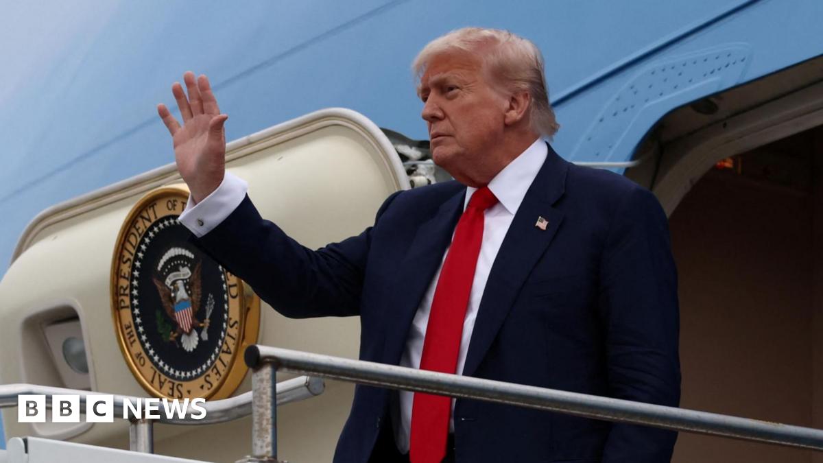 Donald Trump says 'great to be in Scotland' as he arrives for golf trip and talks