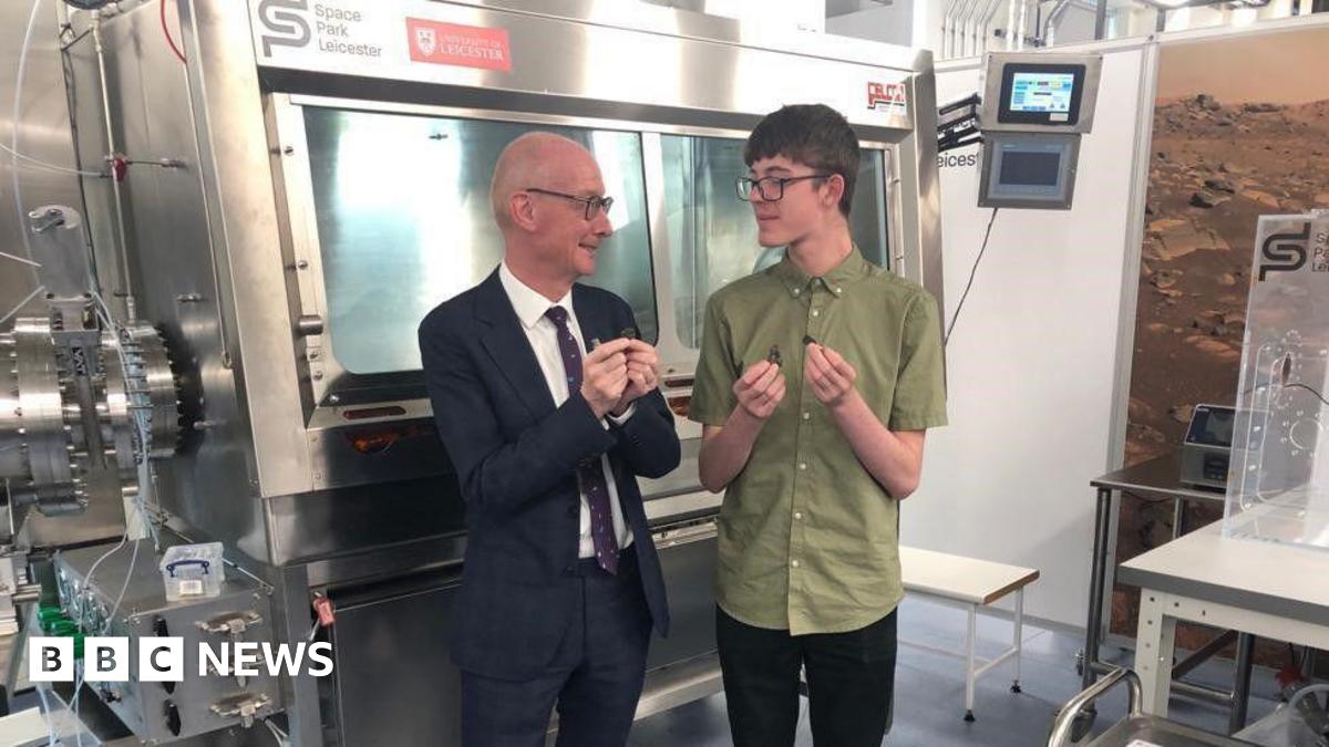 bbc.co.uk - Isaac Ashe - NASA given demonstration of robotic space rock lab in Leicester