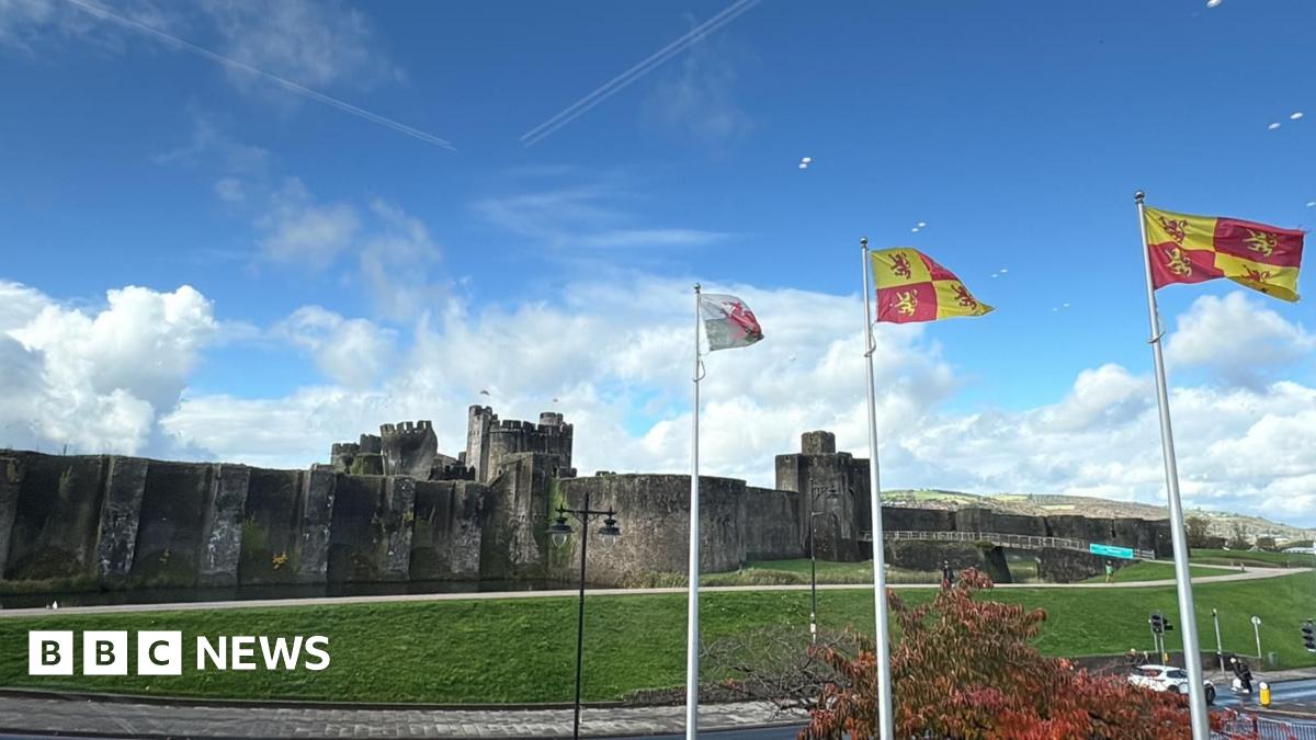 Caerphilly Castle in Caerphilly, United Kingdom