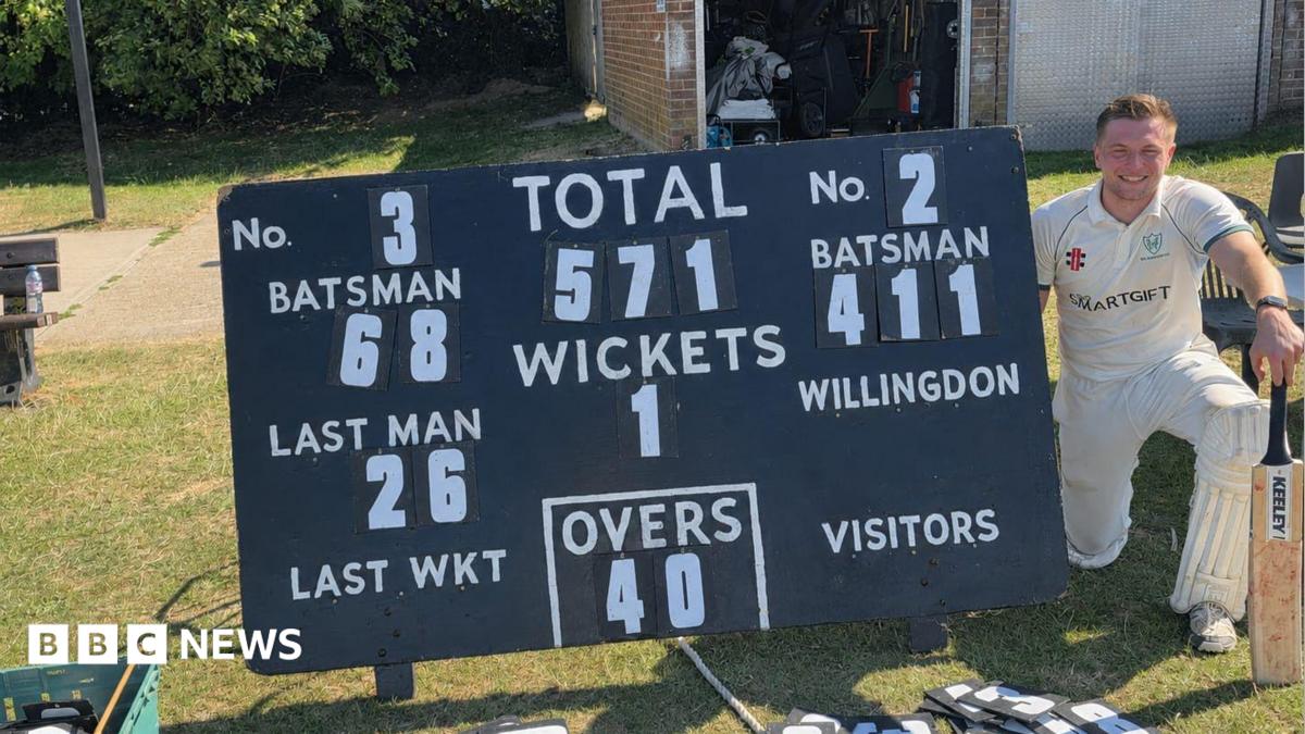 Willingdon cricketer hits 411 runs in 40-over match