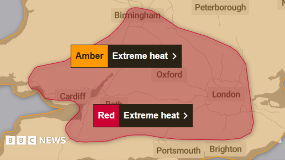 Rare Red Weather Warning Issued as Heatwave Nears 40C