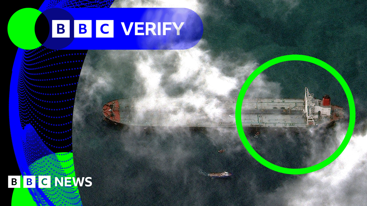 BBC Verify: Satellite image shows tanker seized by US near Venezuela is now off Texas