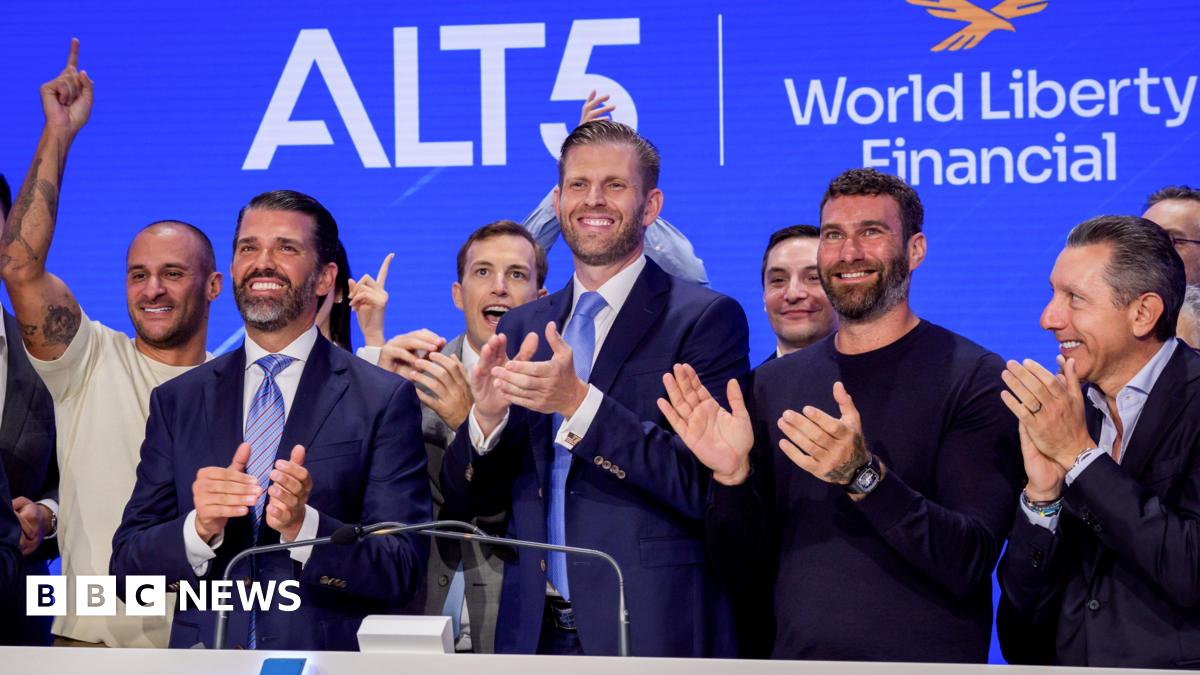 Trump and sons' stake in crypto firm worth $5bn