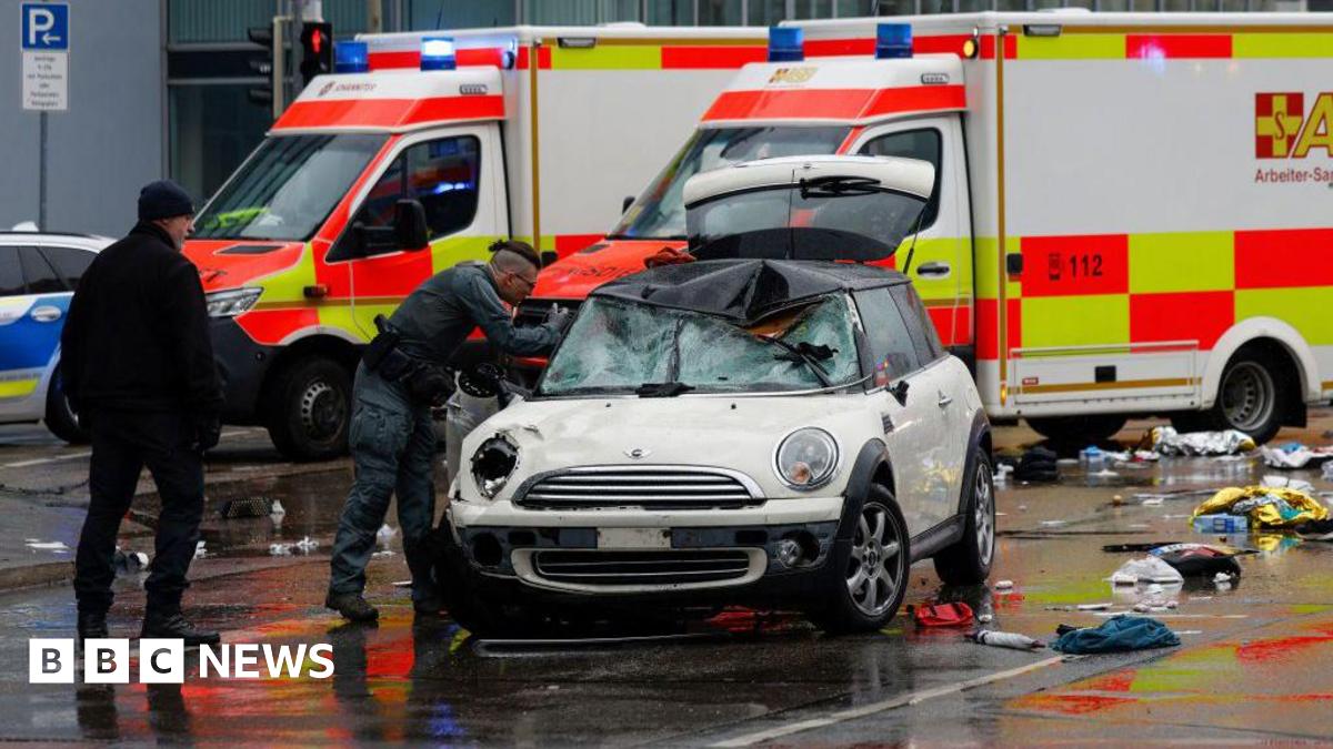 At least 20 injured after car drives into crowd in Munich