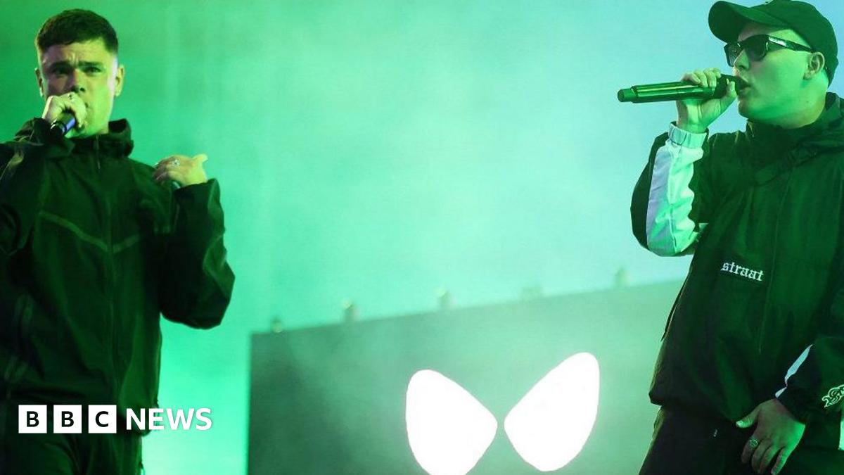 Kneecap defiant at first major gig since terror charge